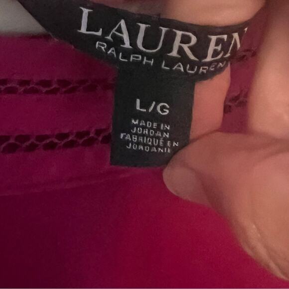 Lauren Ralph Lauren Long Sleeve Round/Scoop Neck Top - Large - Picture 7 of 7